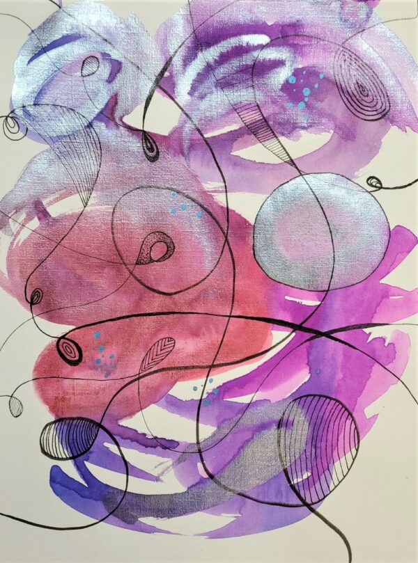 flight 2020 abstract watercolor on archival paper