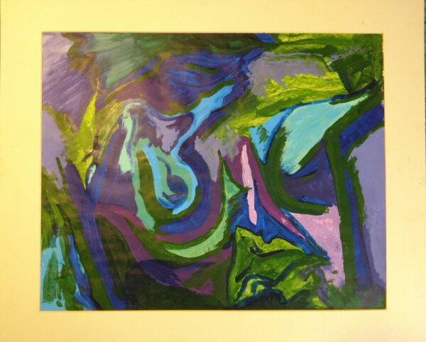 kismet 1998 painting using acrylic abstract paining by R.B. Simon