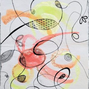 image of newborn abstract watercolor painting by R.B. Simon